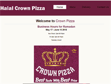 Tablet Screenshot of halalcrownpizzaca.com